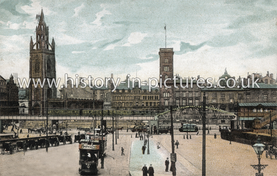 Pier Head and Overhead Railway, Liverpool. c.1904
